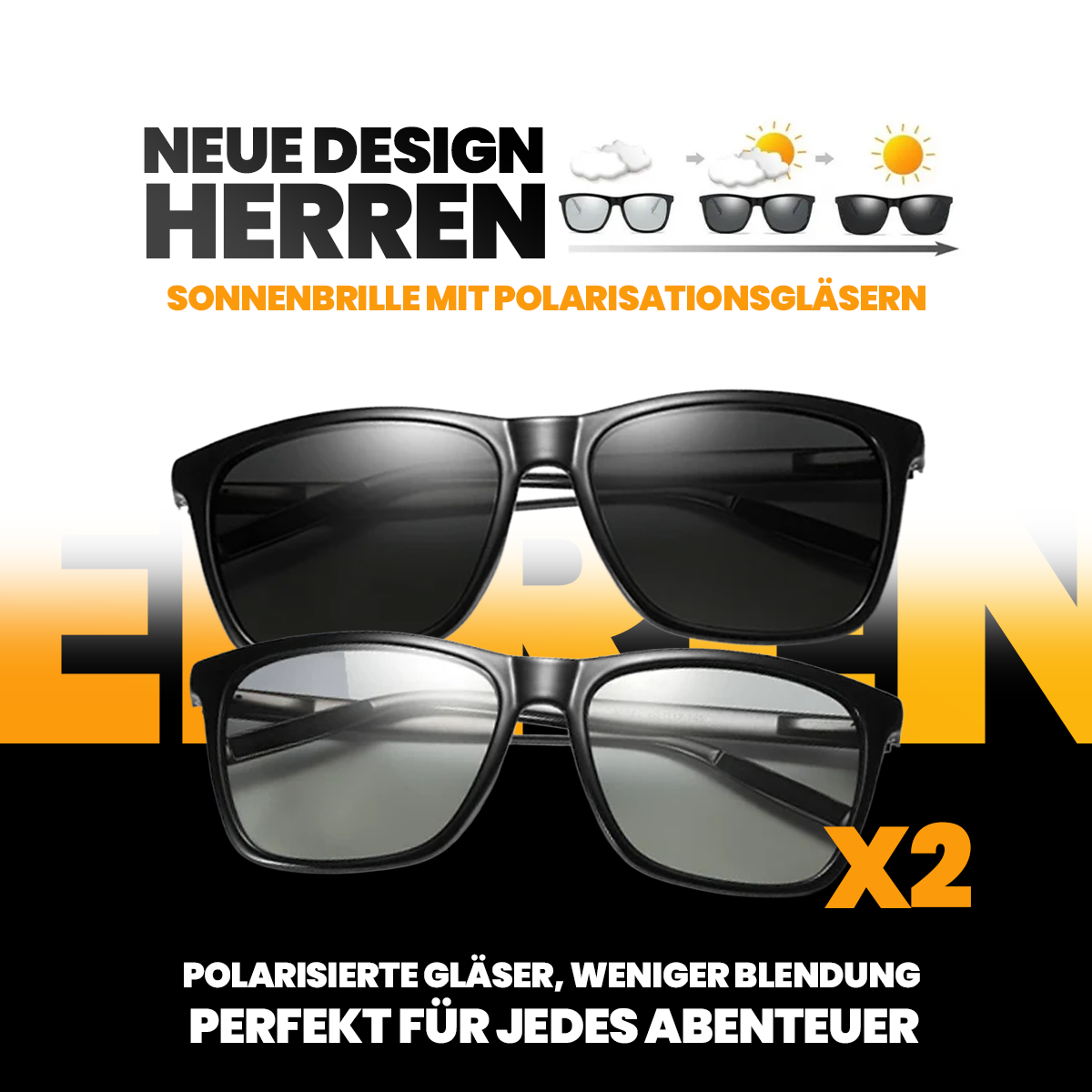 Polarisierte Sonnenbrille UV400 Schutz – SolarisPro