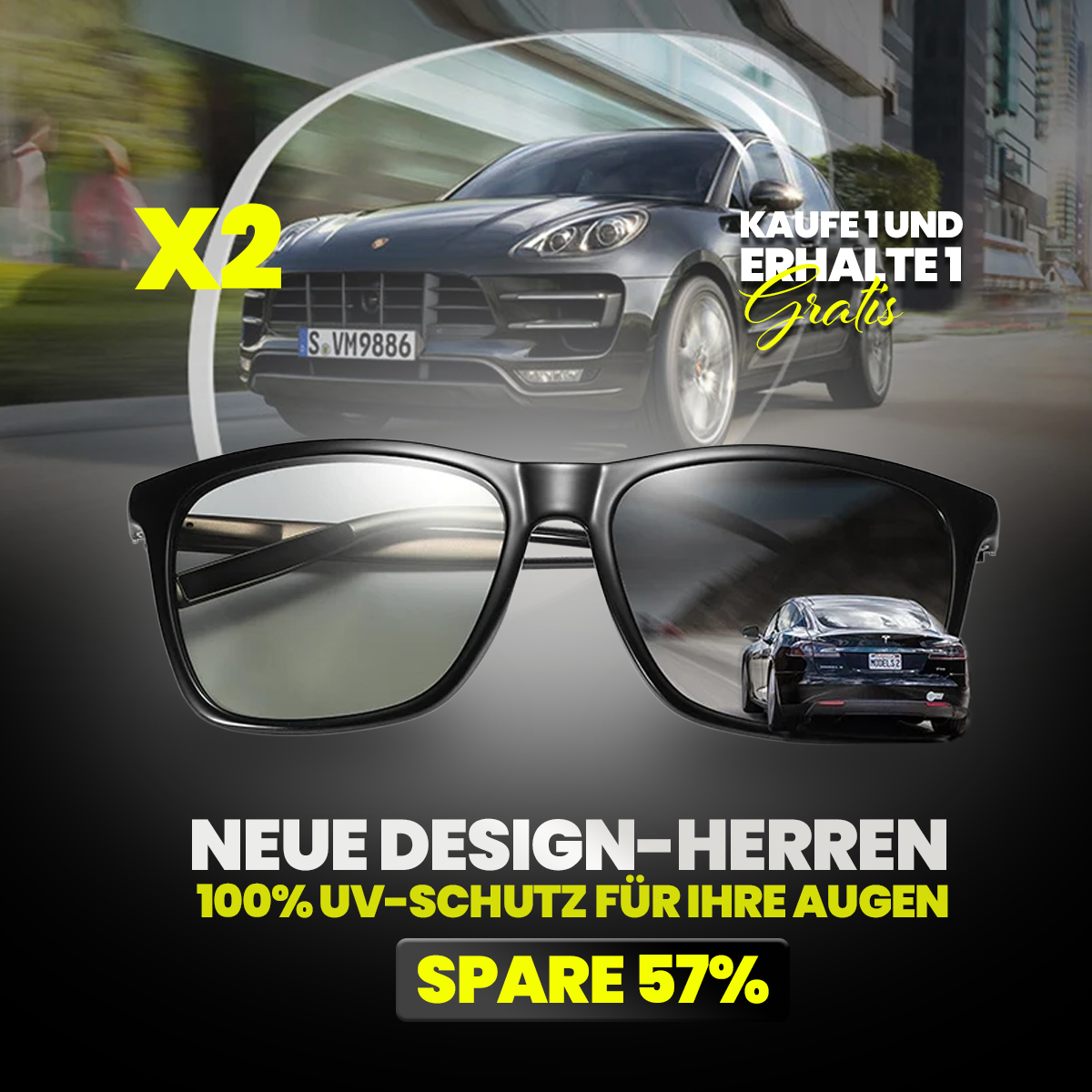 Polarisierte Sonnenbrille UV400 Schutz – SolarisPro