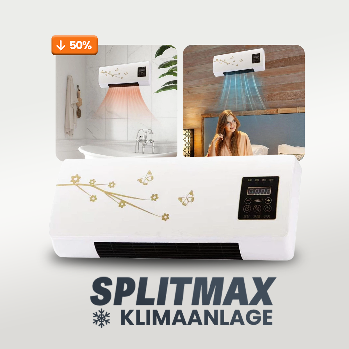 Sehr leistungsstarke tragbare Klimaanlage SplitMax™ [230V]