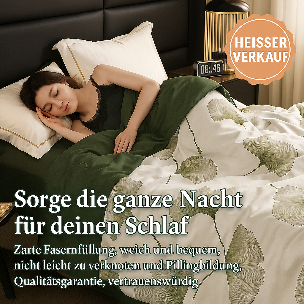 Waschbares, eiskaltes, atmungsaktives Sommer-Steppbett 4-teiliges Set