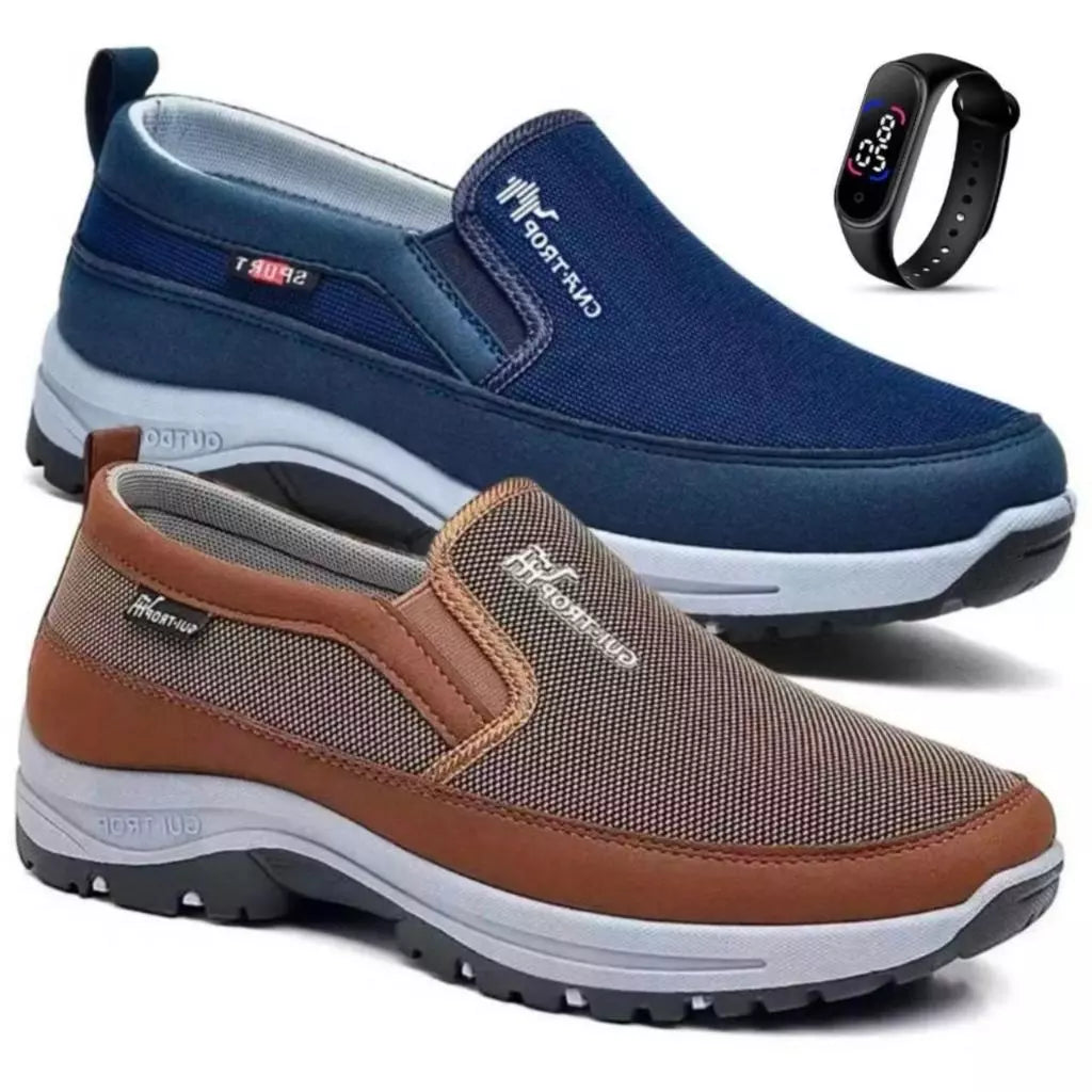 Orthopädische Freizeitschuhe (Kaufe 1 und erhalte 2) + Moderne LED-Uhr