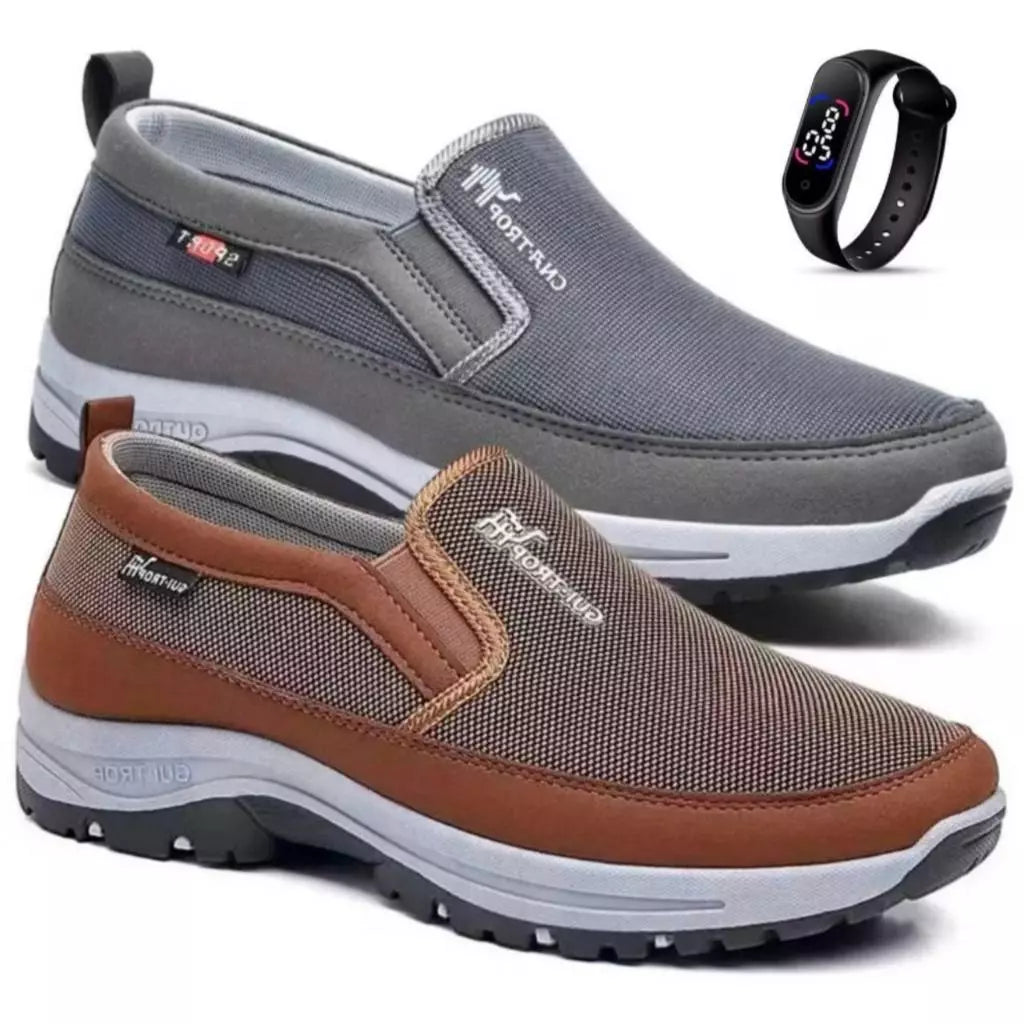 Orthopädische Freizeitschuhe (Kaufe 1 und erhalte 2) + Moderne LED-Uhr