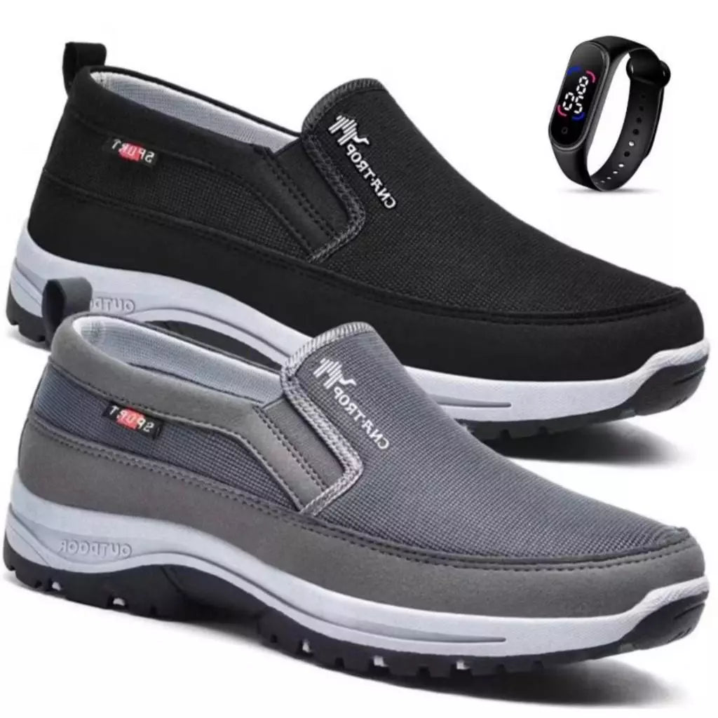 Orthopädische Freizeitschuhe (Kaufe 1 und erhalte 2) + Moderne LED-Uhr