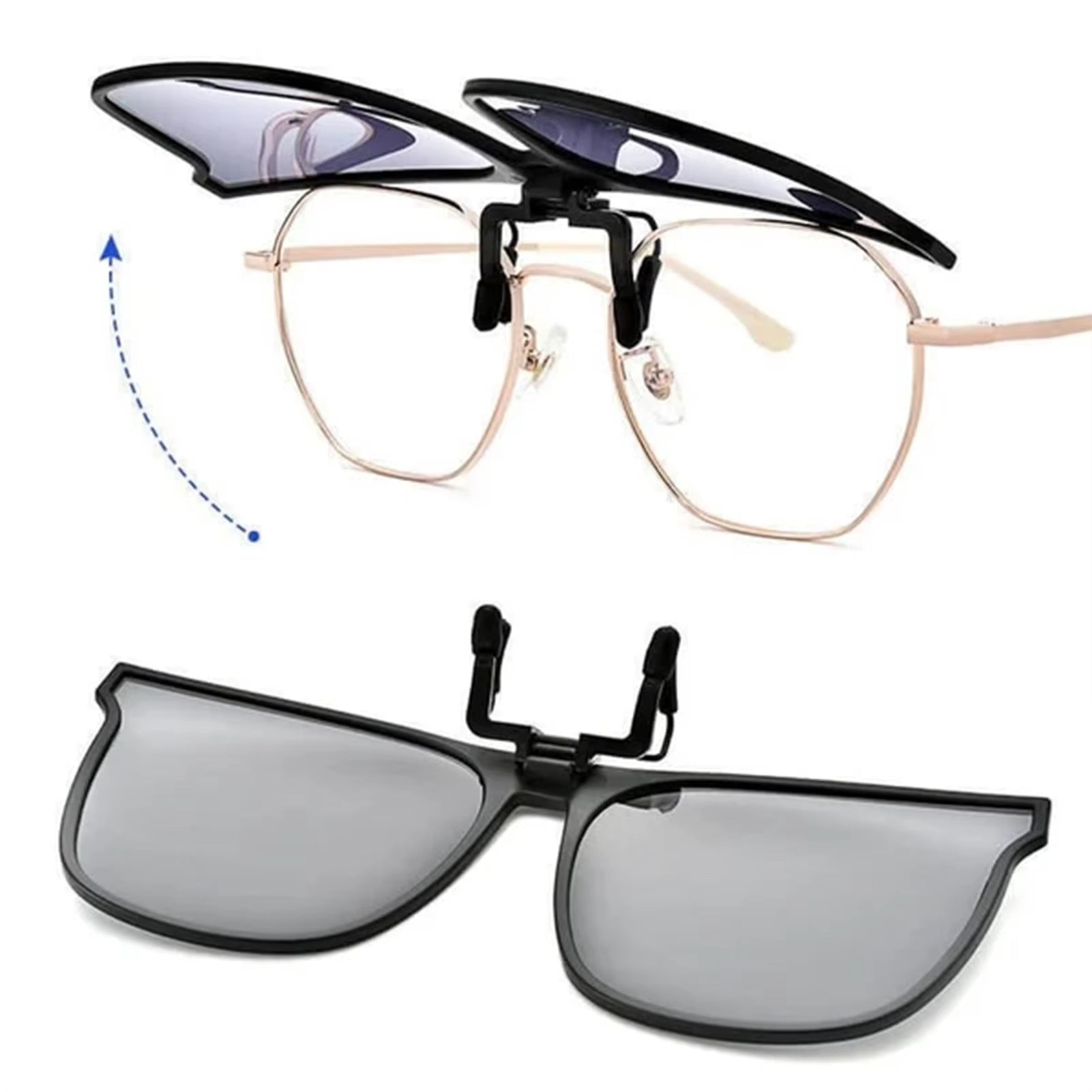 Neue Polarisierte Aufsteck-Flip-Up-Sonnenbrille