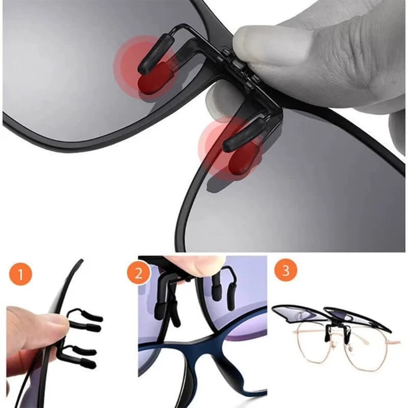 Neue Polarisierte Aufsteck-Flip-Up-Sonnenbrille